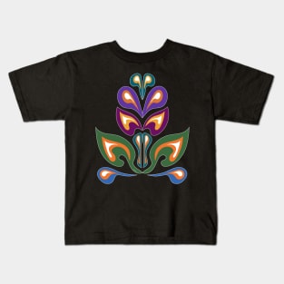 Ojibwe Flowers Waabigwan WAWEZHI CANADA Kids T-Shirt